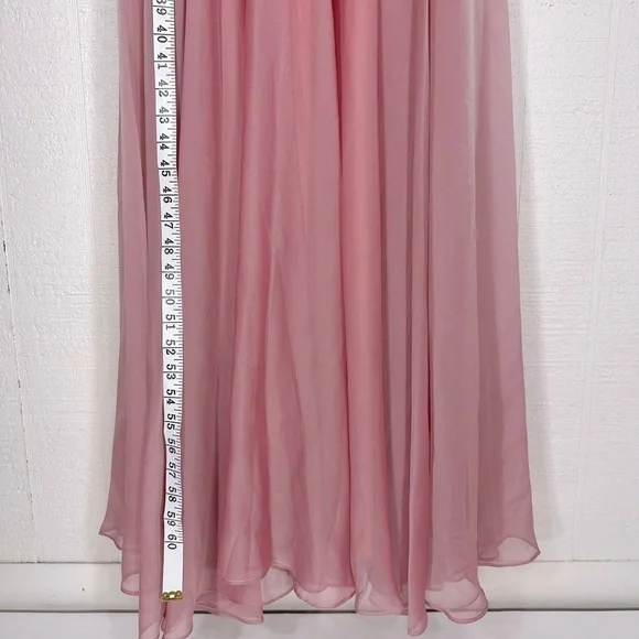 La Femme evening a line dress pink size 4